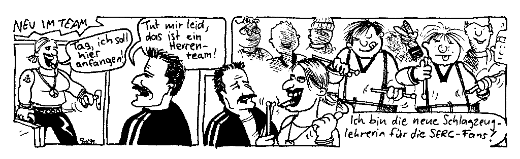 Auch die Fans mssen trainieren!